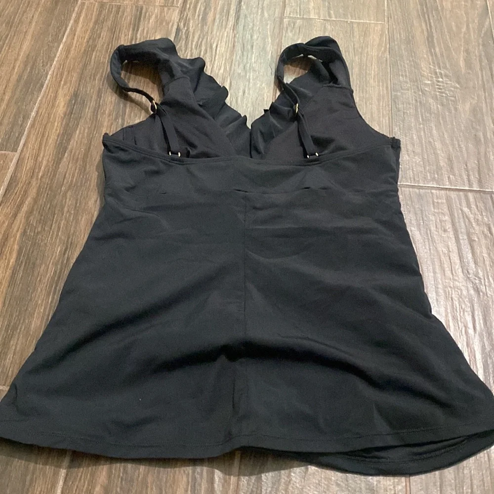 Spanx swim  tankini top black